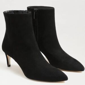 Sam Edelman Black Suede Heeled Boots